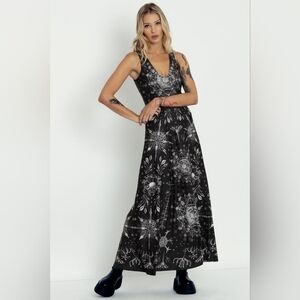 BlackcMilk Phaeodaria V Neck A-Line Maxi Dress